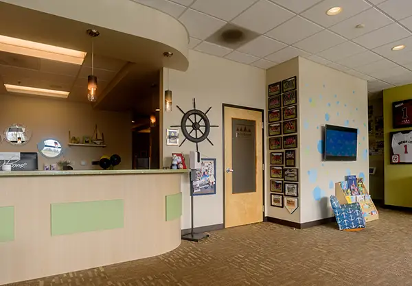  Our reception area at Jacobsen Pediatric Dentistry 